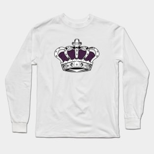 Crown - Purple Long Sleeve T-Shirt